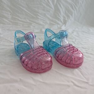 The Children's Place Glittery Pink and Blue Jelly Sandals